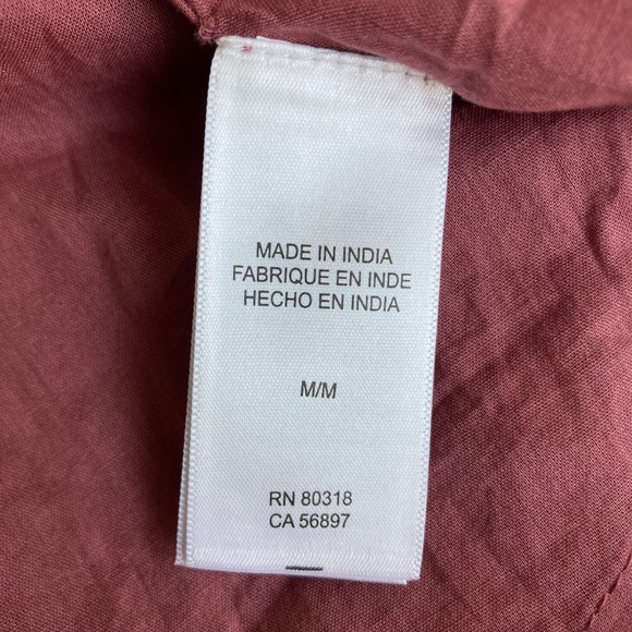 Lucky Brand Tiered Mini Dress in Burgundy - Picture 6 of 7